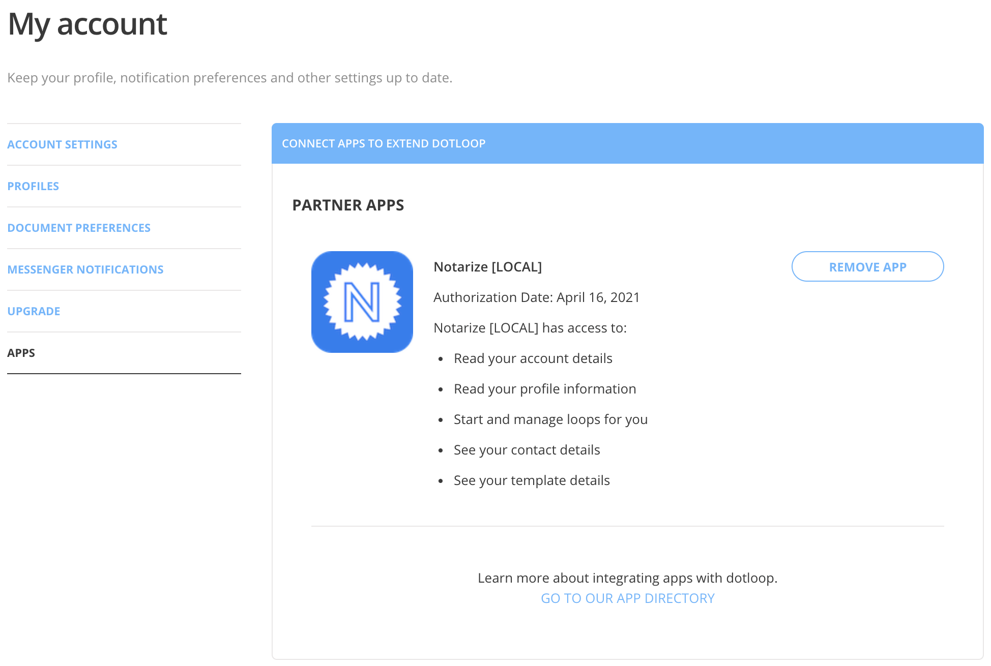 Notarize Integration