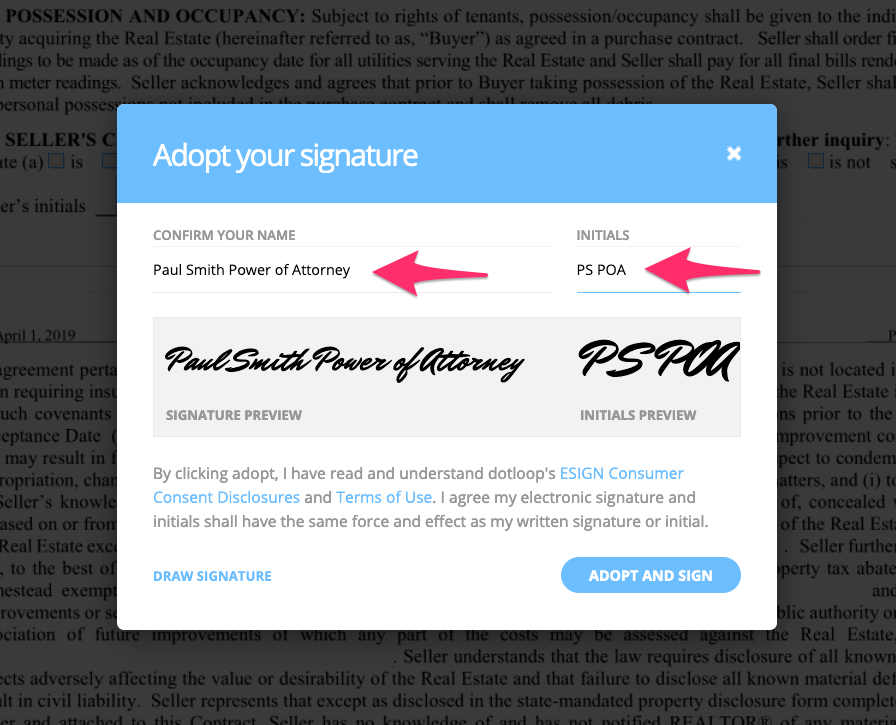 How Clients Sign as POA or LLC