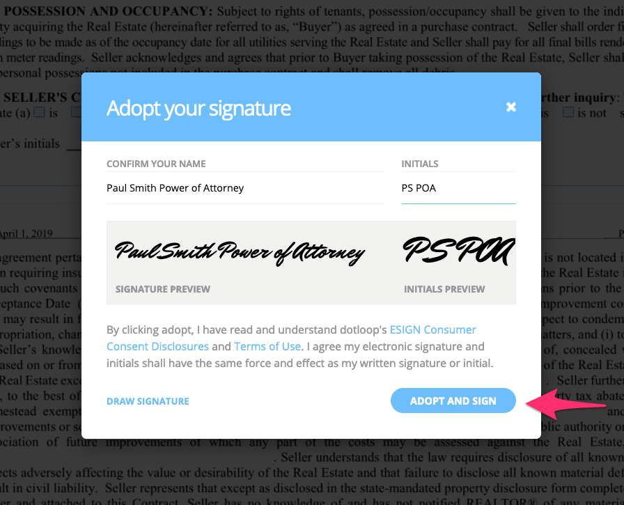 How Clients Sign as POA, LLC, or Trustee